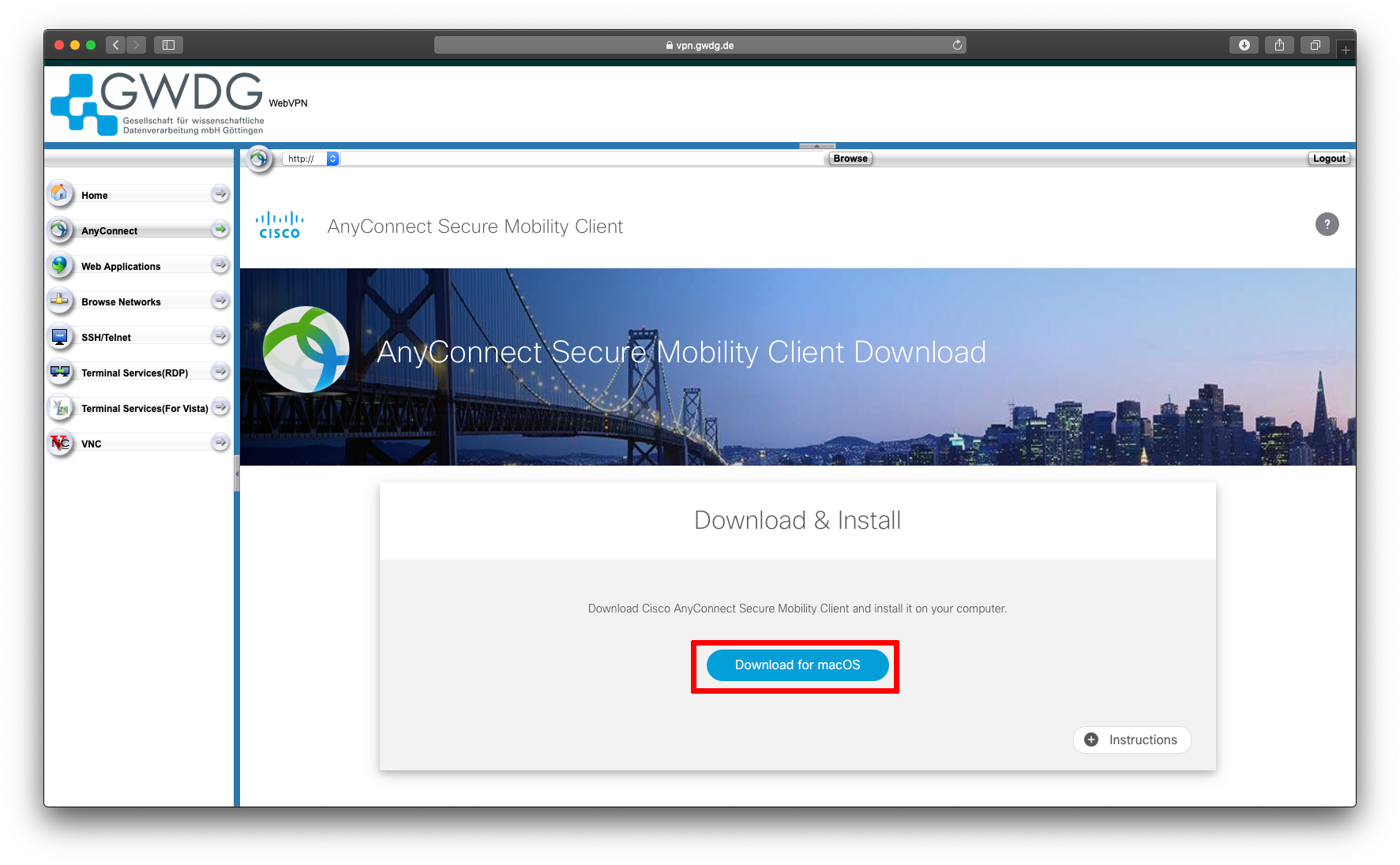 anyconnect secure mobility client download mac